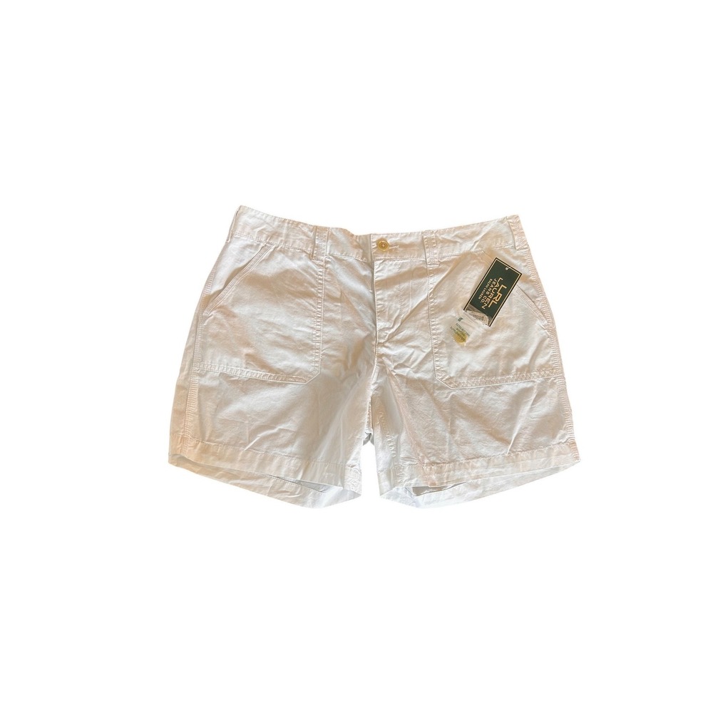 Lauren Ralph Lauren White Cotton Chino Shorts Womens 6 NWT Lauren Jeans Co